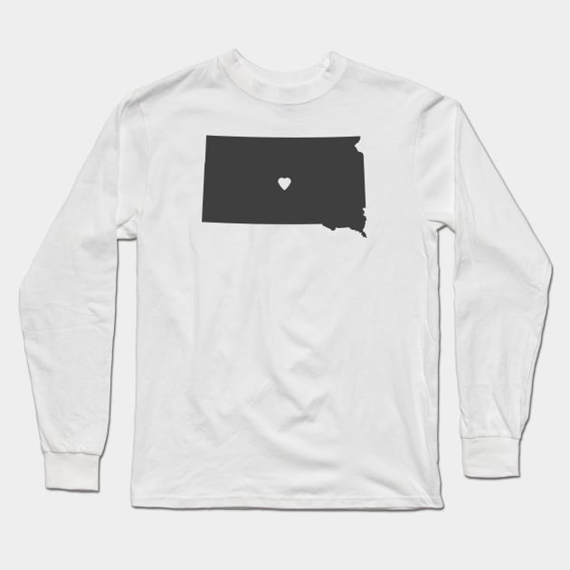 South Dakota Love Long Sleeve T-Shirt by juniperandspruce